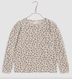 floral pointelle t-shirt