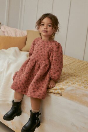 floral quilted dress