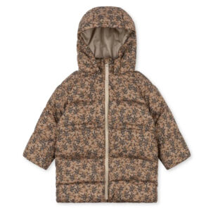 floral winter puffer coat