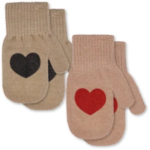 heart mittens