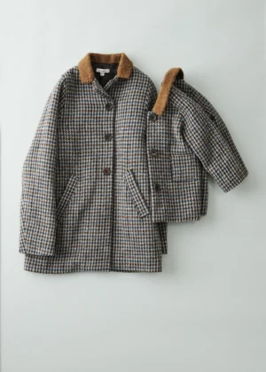houndstooth girls coat