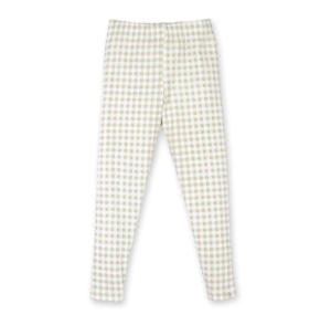 kids beige check leggings