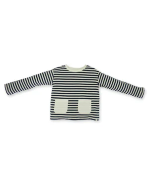 kids navy stripe top