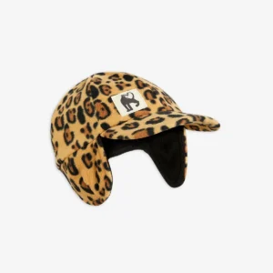 leopard fleece hat