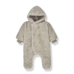 teddy fleece pramsuit