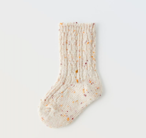 textured knit socks