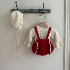 baby christmas dungarees