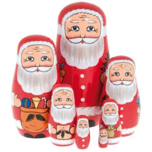 father christmas nesting dolls