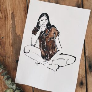 illustrated print