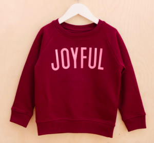 joyful kids christmas sweatshirt