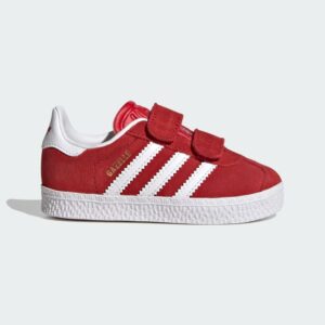 kids red adidas gazelle trainers
