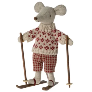 maileg winter ski mouse