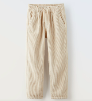 neutral corduroy trousers