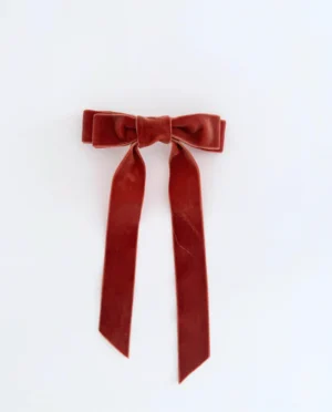 velvet hair bow
