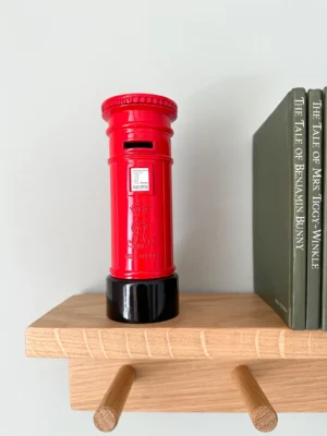 vintage metal post box money bank