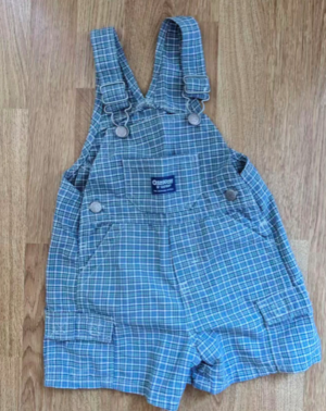 osh kosh kids check dungarees