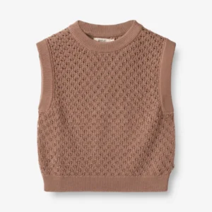 dusty pink knit vest