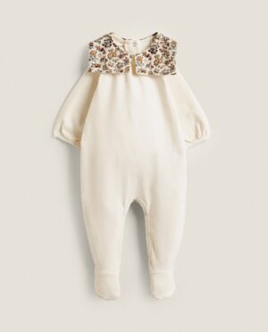 floral collar romper