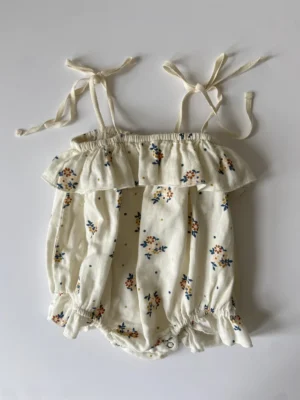 floral summer baby romper