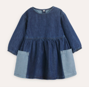 kids denim pocket dress