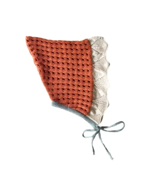knit baby bonnet