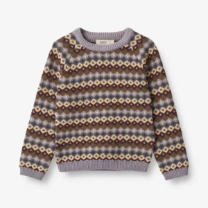 kids jacquard knit jumper