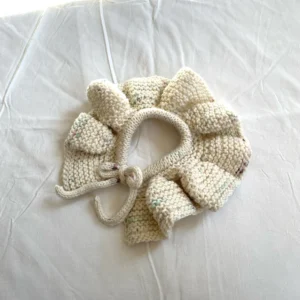 knit ruffle collar