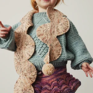 kids knitted wiggle scarf