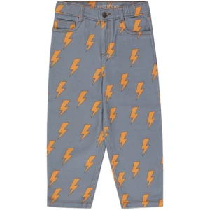 lightening print kids jeans