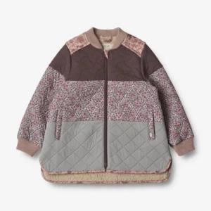 thermal patchwork kids jacket