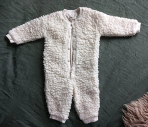 kids wool fleece onesie