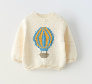 hot air balloon knit jumper