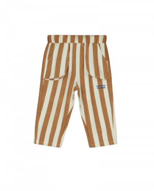 brown striped joggers