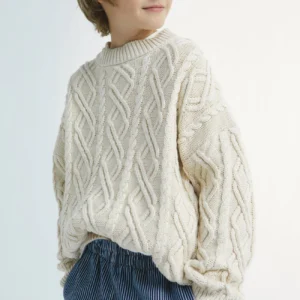 kids cable knit jumper