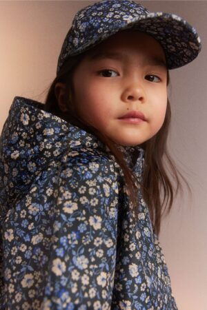 kids floral hooded windbreaker