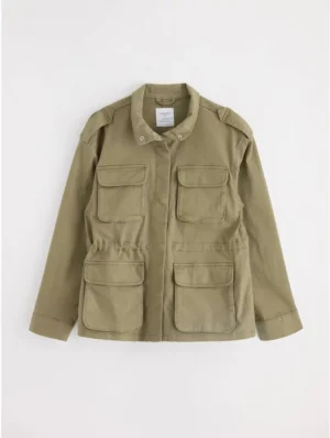 kids khaki utility jacket