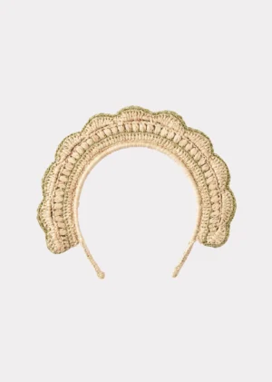 raffia crochet hairband