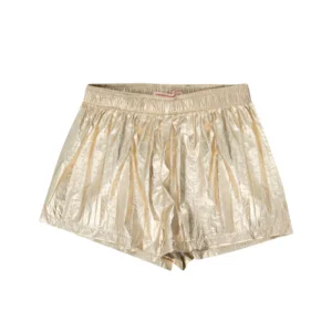 kids gold shiny shorts