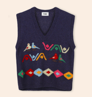 hand embroidered vest