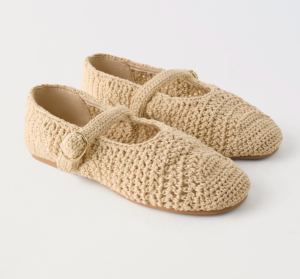 crochet ballet flats