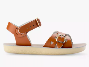 kids brown leather sandals