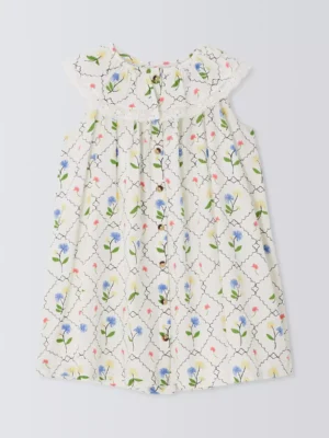 kids floral collar dress