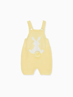 knitted bunny babygrow