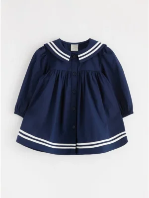 navy baby sailor dress