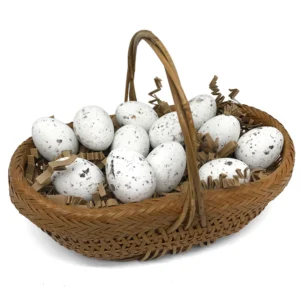 praline eggs in a basket