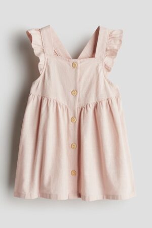 pink flounce trimmed