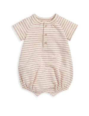 striped cotton romper