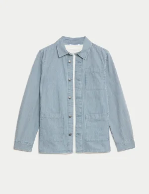 striped kids shacket