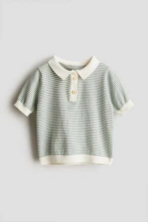 kids knitted polo shirt