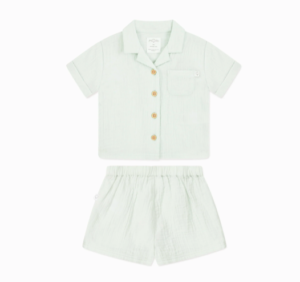 toddler muslin shirt and shorts set